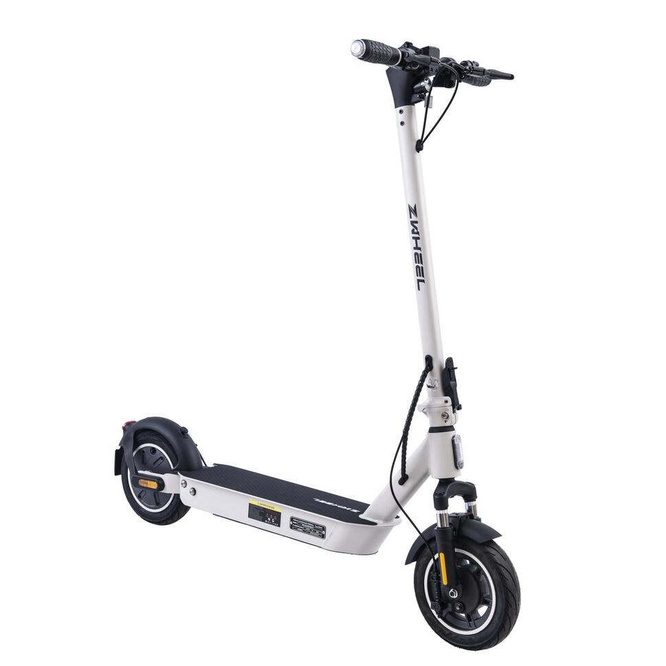 Trottinette électrique ZWheel ZFox 15Ah Max Artic, 50km, blanc pliable