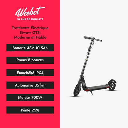Trottinette Électrique Etwow GTS 48V 10,5Ah pliable