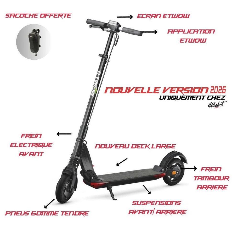 Trottinette Électrique Etwow GTS 48V 10,5Ah pliable