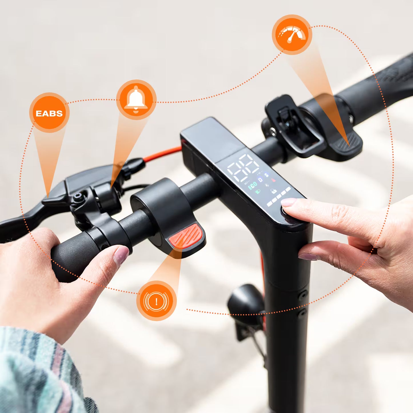 Trottinette Électrique Pliable Adulte-EVERCROSS EV85F(ABE)